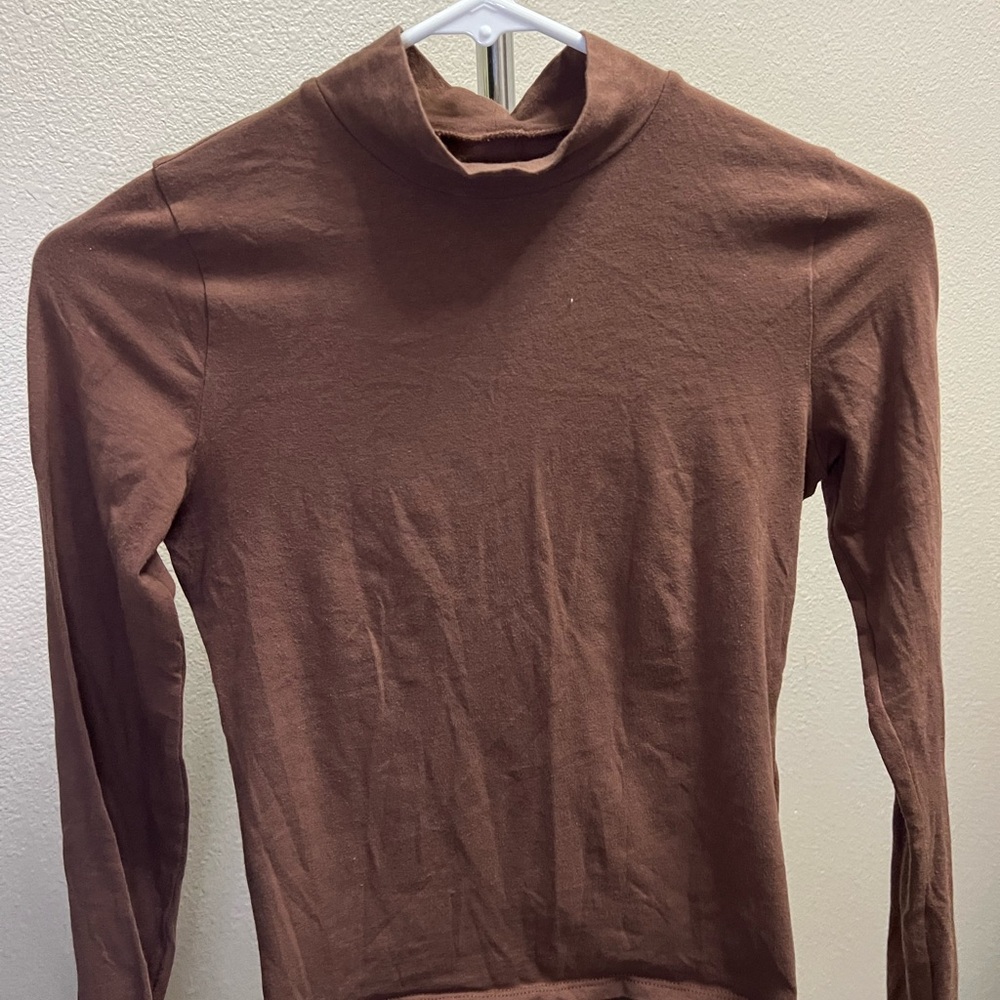 Hollister Chocolate Brown Turtleneck
